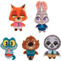 Jazwares Zootropolis Plüschfigur, 8 cm - 5er Pack