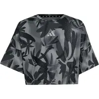 Adidas Sport Icons Allover Printed Cropped Kurzarm-t-shirt
