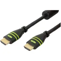 Techly EFB ICOC-HDMI-FR-150 HDMI Kabel High Speed mit Ethernet Schwarz mit Ferrit 15 m ICOCHDMIFR150
