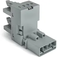 Wago 890-1681 h-Verteiler,4-polig,Kod. B,grau 8901681 - 50 Stück