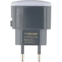 Velamp IL30 LED Nachtlicht mit Schalter schwarz