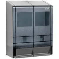 Plum Spender MP 2000 Modul 2, Kunststoff, 2-fach Spender für alle Bag-in-Box Produkte wie Seifen/Handreiniger/Handcremes, 1 Stück