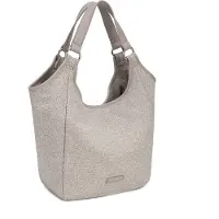 Diana & Co Firenze Handtasche Damen Amaranta Prime Polyester/Polyurethan mit Reißverschluss Beige UNICA 45x37x17.5 cm