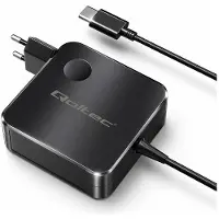 Qoltec GaN-USB-C-Ladegerät 65 W mit PD/PPS und 1,8-m-Kabel