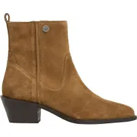 Pepe Jeans für Damen. PLS500054 Lederstiefel Lake Basic braun (39), 1 bis 3 cm, Spaltleder, Reißverschluss, Lässig
