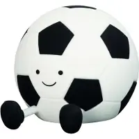 FH Lighting LED-Akkulampe Fußball Kalle, weiß-schwarz, Länge 14 cm