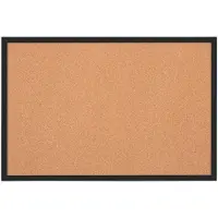 Nobo Kork Schwarzer Rahmen Tafel 585x430 Mm