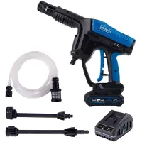 Scheppach Akku Hochdruckreiniger C-HPG35-X - 20V | 35bar | 180L/h Durchflussmenge | 6m Schlauch | verstellbare Düse | inkl. 2Ah Akku + 2,4A Ladegerät