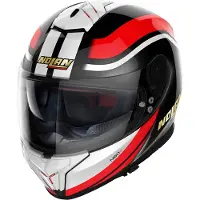 Nolan N80-8 50TH Anniversary N-Com Helm (Black/White/Red,L (60/61))
