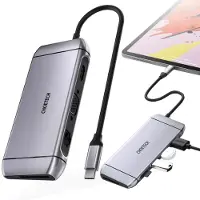 Choetech HUB-M15, USB 3.2 Gen 1 (3.1 Gen 1) Type-C, 100 W, 10,100,1000 Mbit/s, Grau, MicroSD (TransFlash), SD, 4K Ultra HD