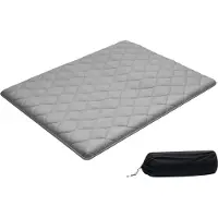 StarTech.com Japanische Futon-Matratze - Tatami-Bodenmatratze - 203 x 152 x 8,9 cm - Faltbar - 9-lagig - Mit Aufbewahrungstasche & Befestigungsmaterial - Für Meditation & Yoga - Grau