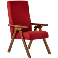 Dripio Relaxsessel Buchenholz, Stoff Bordeaux, abnehmbarer Bezug, 3 Stufen
