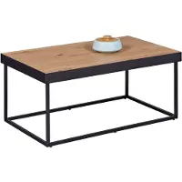 Merkloos Omgoods – Moderner Couchtisch aus Metall mit Eichendekor