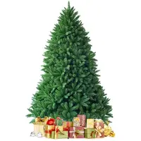 Merkloos Omgoods – Künstlicher Weihnachtsbaum mit Faltmechanismus und PVC-Nadeln, 180 cm hoch