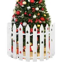 Merkloos Elzusha – 40 cm hoher Weihnachtsbaum-Zaun mit Baummuster