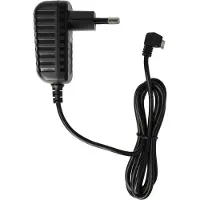 VHBW Micro-USB Ladegerät 1,0 A / 5V kompatibel mit Motorola Admiral, A957, MB220, Kronos MB612, Fire XT311, ME722, MB611 Smartphone, Tablet, MP3-Player, usw., gewinkelt Schwarz