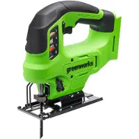 Greenworks 24V Akku-Bürstenlose Stichsäge, 3000spm, Neigungsverstellbar bis max.