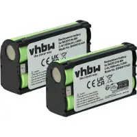 VHBW 2x Akku kompatibel mit Sennheiser SKP 3000, SKP 2000, SKP 500 G4, SKP 100, SKM 945 G2, SKP 500 G2, SKP 500 G3 Mikrofon (1500 mAh, 2,4 V, NiMH)
