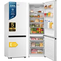 Heinner HCNF-M330INVE++ Kühl-Gefrierkombination 330 L, No Frost, Inverter, Weiß,