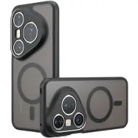 Techsuit – PureFrost MagSafe-Hülle für Huawei Pura 80 Pro / Pura 80 Ultra – mattes Schwarz