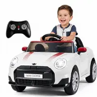 KOMFOTTEU Kinder Elektroauto, 12V Elektrofahrzeug mit Fernbedienung