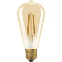 Osram EDISON E27 LED mit bernsteinfarbenem Glühfaden, 60 W warmweiß