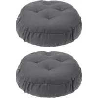 Merkloos Omgoods – Set aus 2 elastischen Bezügen für Barhocker, 12 Zoll, dunkelgrau