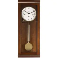 Dripio Wanduhr, mechanisch, 4/4 Westminster, Nussbaum, 57x22,5x13 cm