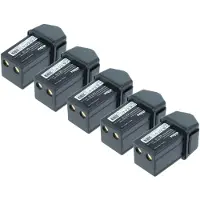 VHBW 5x Akku kompatibel mit Elca TECHNO-M Fernbedienung Remote Control (700 mAh, 7,2 V, NiMH)