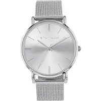 Tom Tailor Armbanduhr mit Metallband für Damen, Silber, wasserdichte 3 bar, Gesc