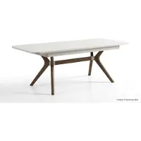 Xl Moebel Gmbh Tisch Stil modern weiß rechteckig Wohnzimmer praktisch ausziehbar