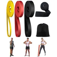 Merkloos Omgoods – Set mit 3 Widerstandsbändern für Training, Rehabilitation und Yoga