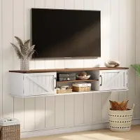 Merkloos Omgoods – Wandregal für Fernseher bis 80 Zoll, 160 cm, Weiß