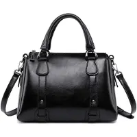 Merkloos Omgoods - Damenhandtasche aus Leder mit kurzen Tragegriffen