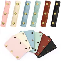 Merkloos Solidchoice – Set mit 12 Griffhüllen für Handtaschen, jeweils mit 3 Druckknöpfen