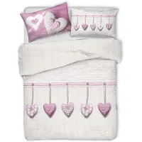 Merkloos Solidchoice – Bettwäsche-Set für ein Doppelbett, aus 100% Baumwolle, mit Bettbezug 250 x 200 cm