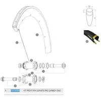 Mavic Comete Pro Carbon Disc Vorderradfelge