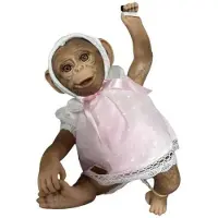 MuÑecas Guca Affenbaby Wiedergeborener Stoffkörper 32 Cm