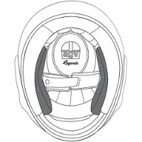 AGV X101 Wangenpolster
