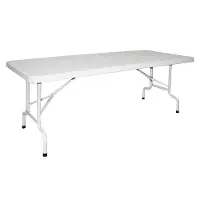 Wellhome Klappbarer Metallrahmen-koffertisch 180cm X 75cm X 74cm