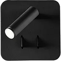 Perenz Schwarze Metall-Wandleuchte, 9 W (6 W + 3 W) LED, verstellbar, warmweißes Licht (3000 K), modernes Design für Innenräume, Serie 6704 N LC -
