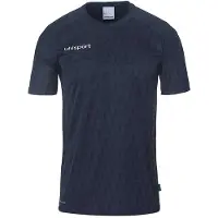 Uhlsport Trainingsshirt "Trainings-T-Shirt Division 28 Kids", Kinder, Gr. 140, blau (marine), Obermaterial: 100% Polyester Pol. recyc.., Shirts Trainingsshirt