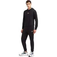 Emporio Armani Train Core ID M T-suit Hoodie RN CH Coft CC - Train Core ID M T-suit Hoodie RN CH Coft CC black (0208) XXS