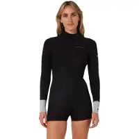 Ocean & Earth Boyleg 2 Mm Damen-langarm-shorty Mit Rückenreißverschluss