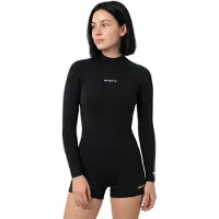 Mystic Lunar 2/2 Mm Damen-langarm-shorty Mit Rückenreißverschluss
