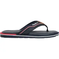 Pepe Jeans für Herren. PMS900005 Sandel Barrel Club navy (46), Flach, Keine, Strandbekleidung, Marine