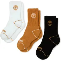 Timberland Kids 3 Pack Bowden Crew With Tree Logo wheat M