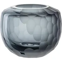 Leonardo Tischvase "Dekovase BELLAGIO", grau (anthrazit), H:10cm Ø:11,7cm, Glas, Vasen, Tischvase, aus Glas, anthrazitfarben, handgefertigt