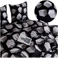 Cotton World Baumwolle world 3D Bettwäsche-Set 140x200 Baumwollsatin geometrisch