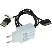 VHBW 2-tlg. Lade-Set Ersatz für Samsung ECC1DPU - 1x Netzteil, 1x USB-A Kabel